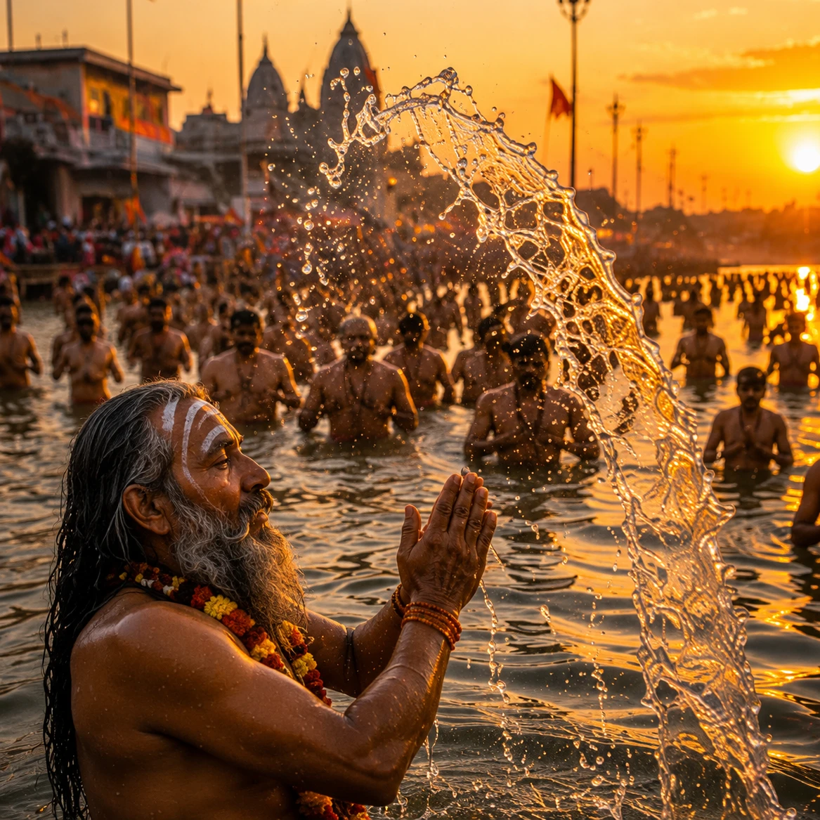 Naga Sadhus Shahi Snan procession
