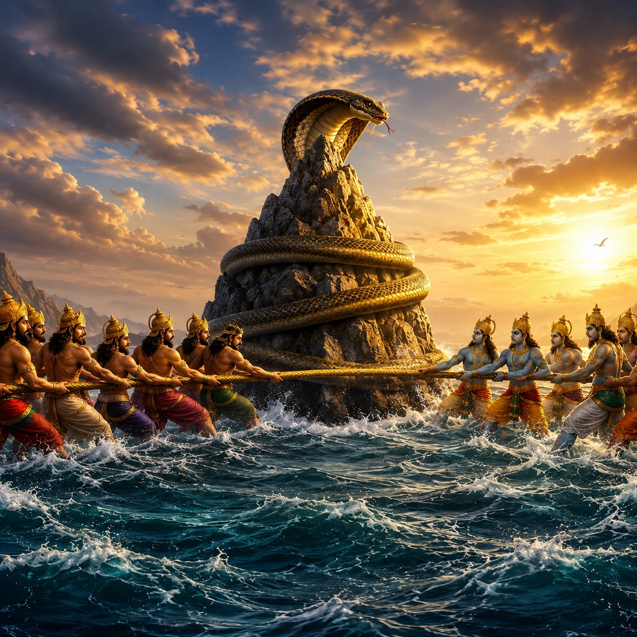 Samudra Manthan and the Amrit Kalash