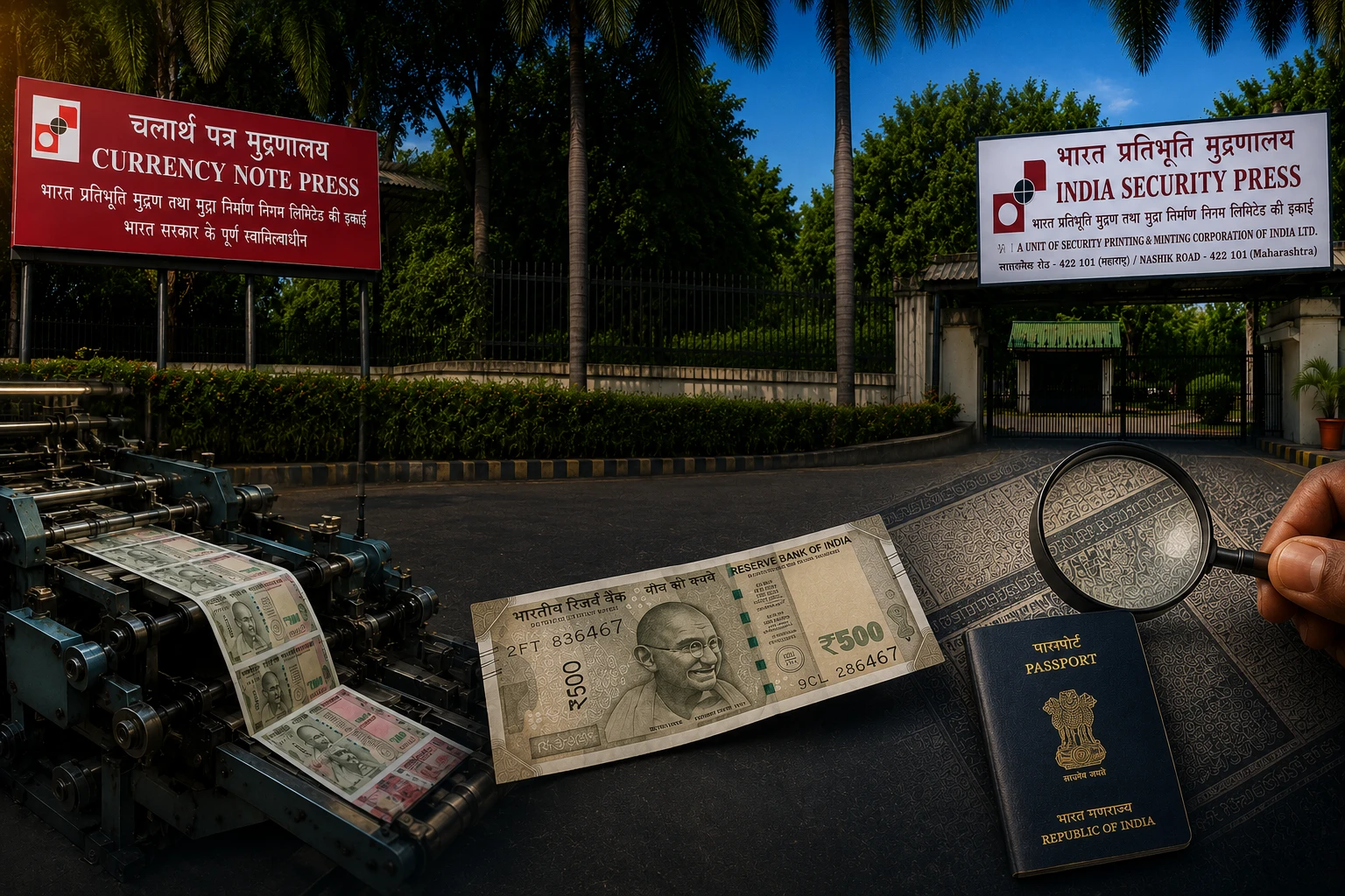 Currency Note Press and India Security Press in Nashik