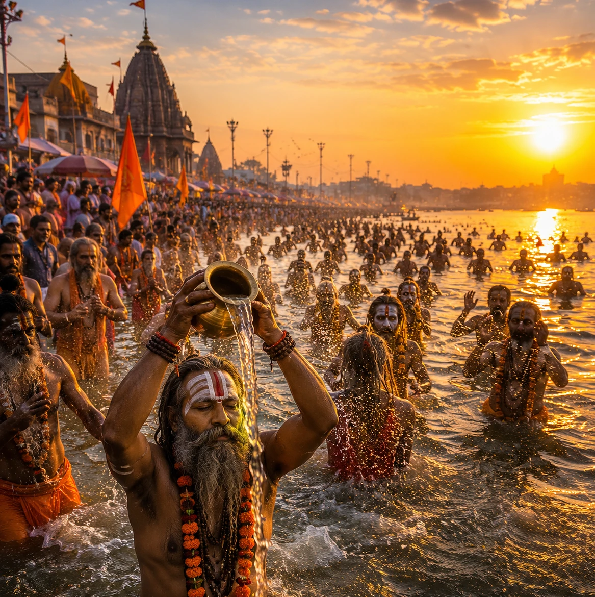 Devotees at Simhastha Kumbh